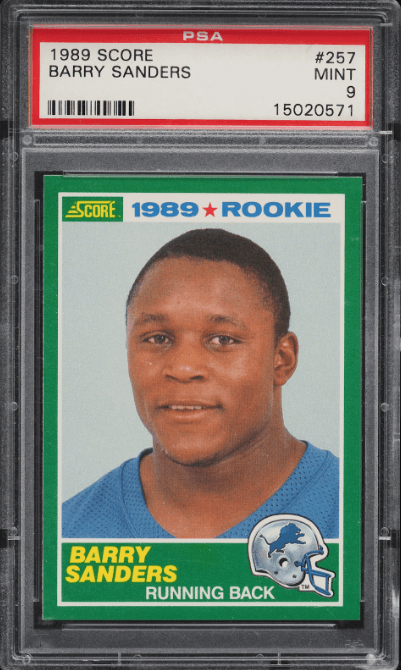 1989 Score Barry Sanders Rookie Card #257