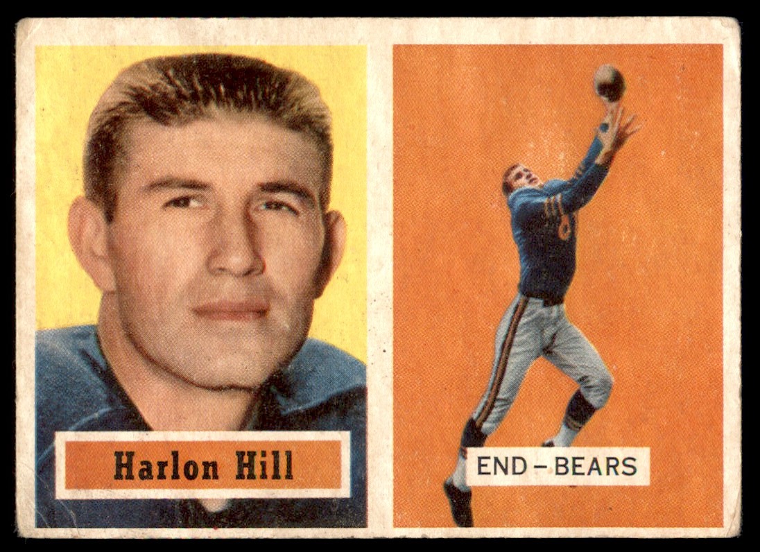 Harlan Hill 1956 Topps Football Card #59 Chicago Bears