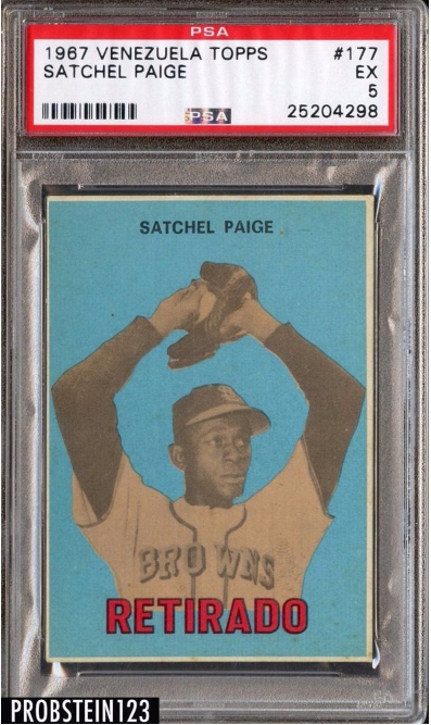 Satchel Paige Stunning Handcrafted 3D Baseball Card of the 