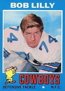 1963 TOPPS #83 BOB LILLY DALLAS COWBOYS HOF ROOKIE Reprint Card –