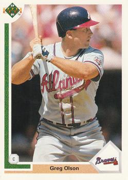 1992 Donruss #386 Greg Olson VG Atlanta Braves
