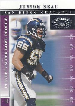 Junior Seau Unsigned 2012 Donruss Elite Jersey Card