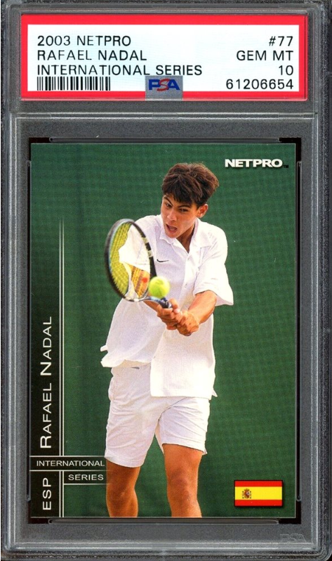 2003 NetPro International Series Rafael Nadal Rookie Card #77