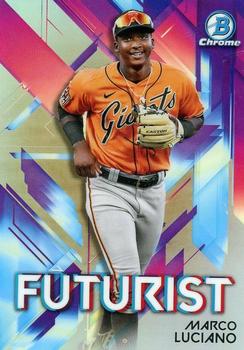 MARCO LUCIANO 2022 Bowman Rookie Card RC SF Giants Call Up HR