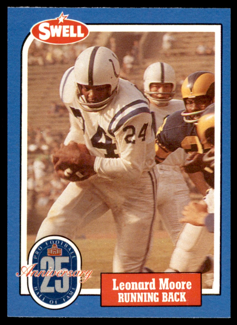 1966 PHILADELPHIA #21 LENNY MOORE FOOTBALL CARD