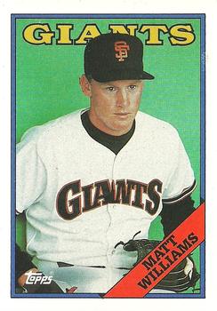 Matt Williams autographed baseball card (San Francisco Giants) 1992 Upper  Deck #154