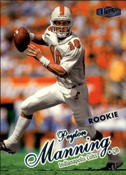 Peyton Manning 1998 Fleer Ultra Rookie Card #416 Indianapolis Colts