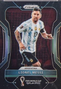 2022 Panini Prizm World Cup Black Prizm Lionel Messi #7 1/1 - $159,584