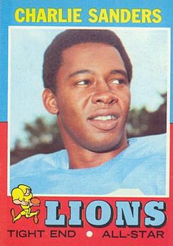 : 1972 Topps # 60 Charlie Sanders Detroit Lions (Football Card)  VG/EX Lions Minnesota : Collectibles & Fine Art