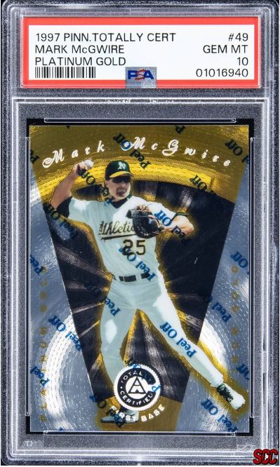 1997 Pinnacle Totally Certified Mark McGwire #49 (PLATINUM GOLD)