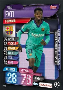 Ansu Fati 2020-21 Topps maintenant carte de l'UEFA Champions League #0