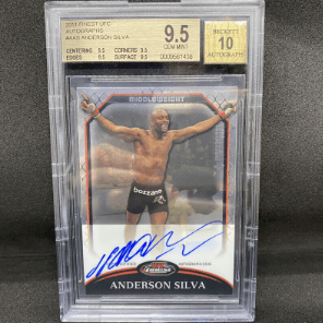 2012 Topps Finest UFC Anderson Silva Gold Refractor Auto /25