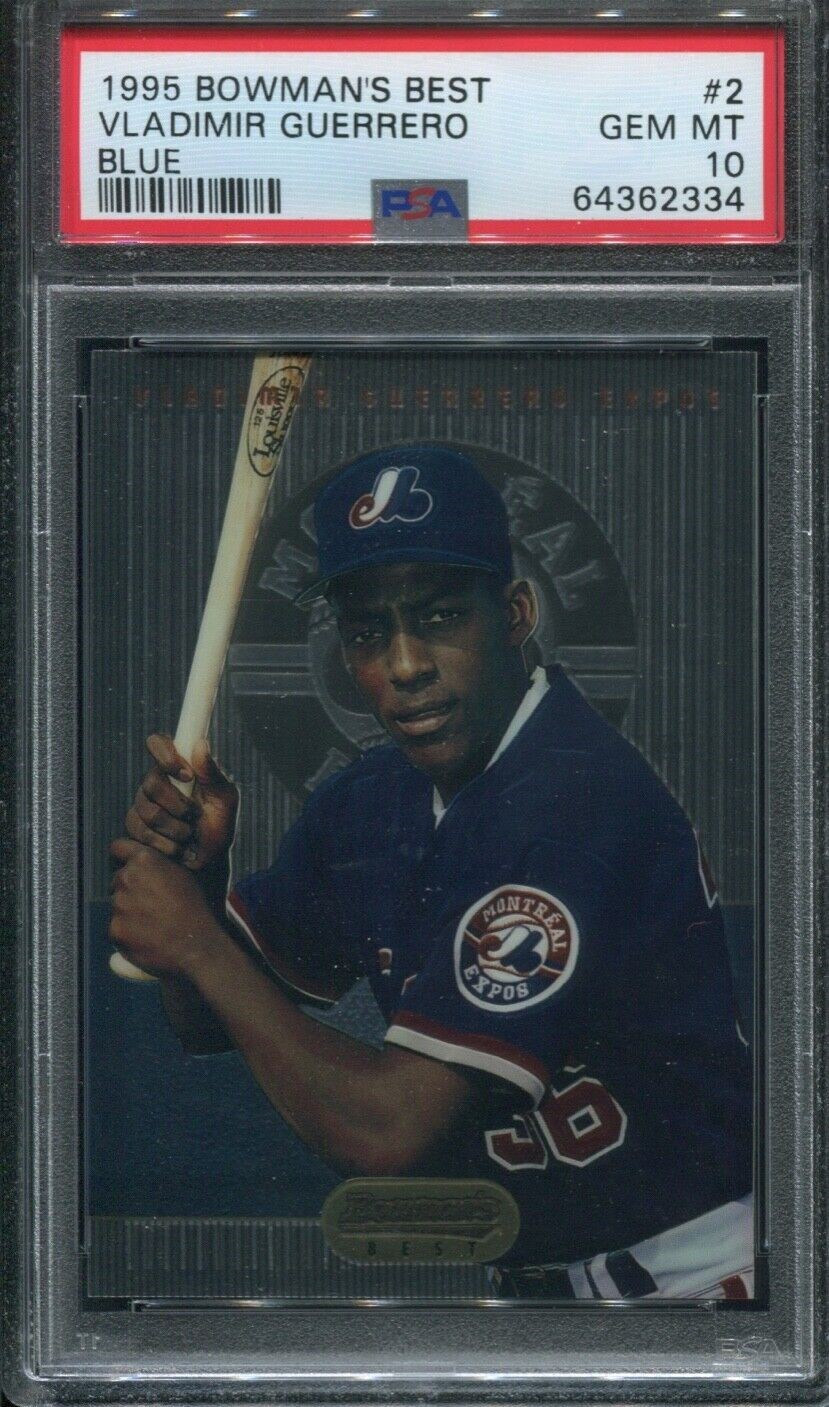 1995 Bowman's Best #2 Vladimir Guerrero Blue PSA 10