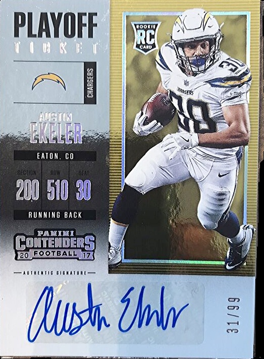 Austin Ekeler order 2021 Panini Spectra Meta Prizm Auto 20/20 Chargers Football