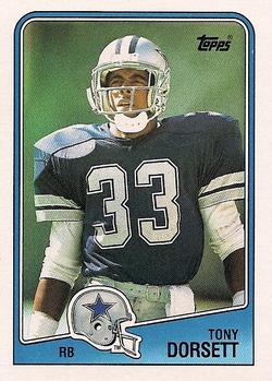 VINTAGE TONY DORSETT ROOKIE COWBOYS SUPER BOWL NFL Topps football card. #168