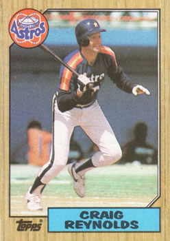 Craig Reynolds Signed 1988 Topps Tiffany Baseball Card - Houston