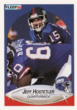 Mavin  JEFF HOSTETLER 1991 Upper Deck #156 Football Card N.Y. Giants