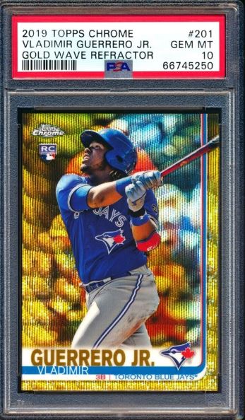 Vladimir Guerrero Jr. #201 (GOLD WAVE REFRACTOR)