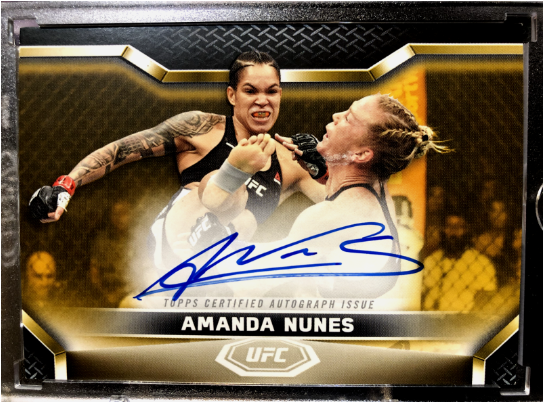 2020 Topps UFC Knockout Autographs #KA-AN Amanda Nunes /99