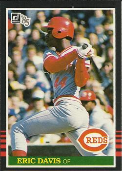 Eric Davis 1988 Topps Baseball Mini League Leaders Card No 18 (Reds)