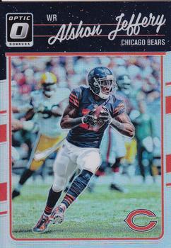 Alshon Jeffery player worn jersey patch football card (Chicago