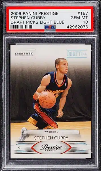 2009 Panini Prestige - Stephen Curry Rookie Card - NBA Draft Picks - Light Blue - 157
