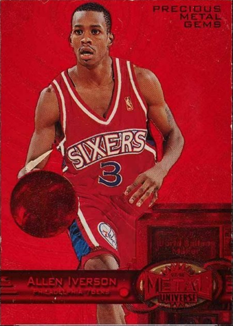 1997-98 Metal Universe Precious Metal Gems Allen Iverson #20 PMG #/100