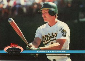 273 Carney Lansford - Oakland Athletics - 1991 Donruss Baseball