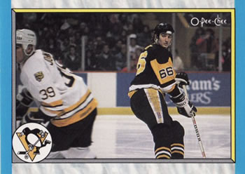 1989-90 O-Pee-Chee Randy Hillier . Pittsburgh Penguins #126