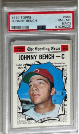 1970 Topps Johnny Bench All-Star #464