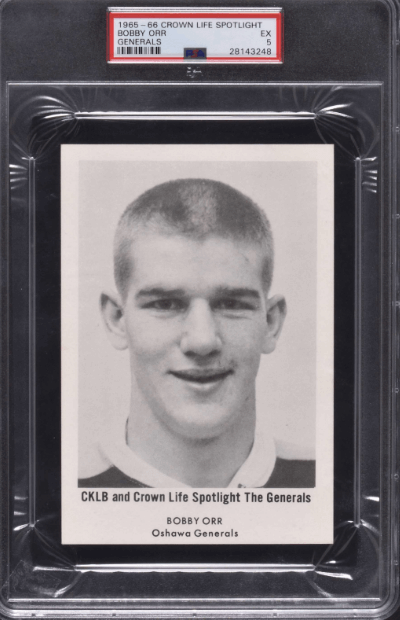 1965-1966 Crown Life Spotlight Oshawa Generals Bobby Orr - $7,800