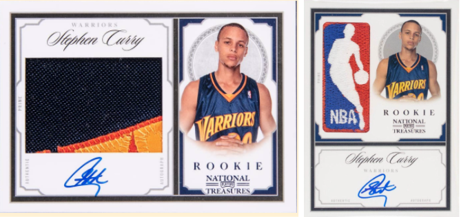 2009 National Treasures Stephen Curry Rookie Auto Logoman - $5,900,000