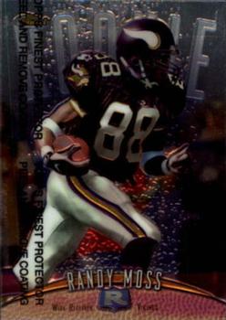 Randy Moss Signed Vikings 1998 Topps Finest Rookie Card #135