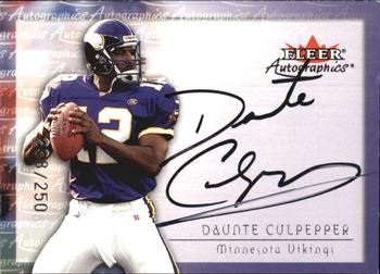 Daunte Culpepper Unsigned 2006 Upper Deck Exquisite Jersey Card