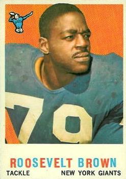 ROOSEVELT BROWN FOOTBALL CARD *2X3 FRIDGE MAGNET* NFL ALL STAR TACKLE  GIANTS PRO in 2023