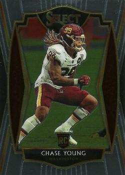 CHASE YOUNG ROOKIE CARD REDSKINS JERSEY #99 RC 2020 Mosaic NFL DEBUT OHIO  STATE