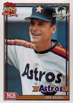 1989 Houston Astros Art Howe #18 Game Used Cream Jersey 44 DP35492