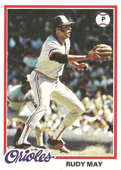 Rudy May Signed 1977 Topps Baseball Card - Baltimore Orioles