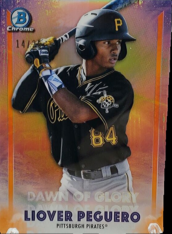 2023 Topps Series 1 #T88C-2 Liover Peguero RC ORANGE deals MOJO PRIZM SSP #d/25 ROOKIE