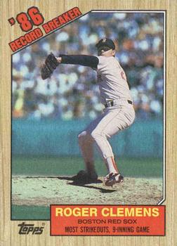 Roger Clemens Rookie Baseball Card Lot #57589