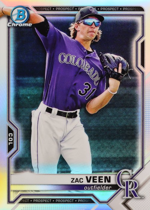 その他 bowman2021 ZAC VEEN atomicrefractor auto bowman2021 ZAC VEEN atomicrefractor auto（Zac Veen Trading