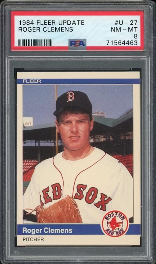 1984 Fleer Update Roger Clemens #U-27