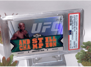 2013 Topps UFC Anderson Silva Triple Threads Emerald /18