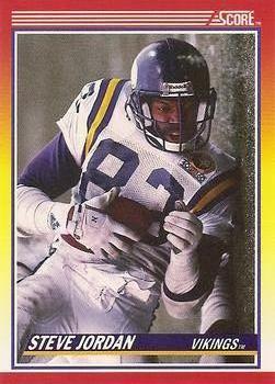 Steve Jordan autographed Football Card (Minnesota Vikings) 1991