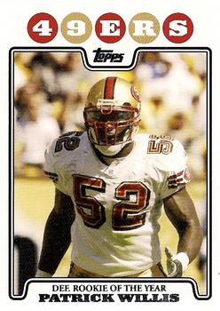 2007 Bowman Chrome Willis 49ers Rookie Card