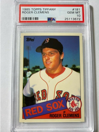 1985 Topps Tiffany Roger Clemens Rookie Card #181