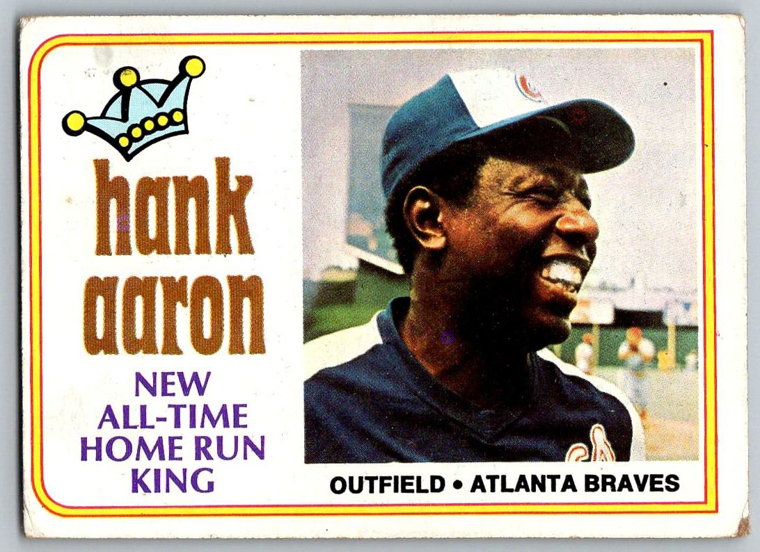 1974 Topps #1 Hank Aaron New All-Time Home Run King PSA 7