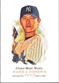 2008 Upper Deck Goudey Baseball Card #123 CHIEN-MING WANG New York Yankees