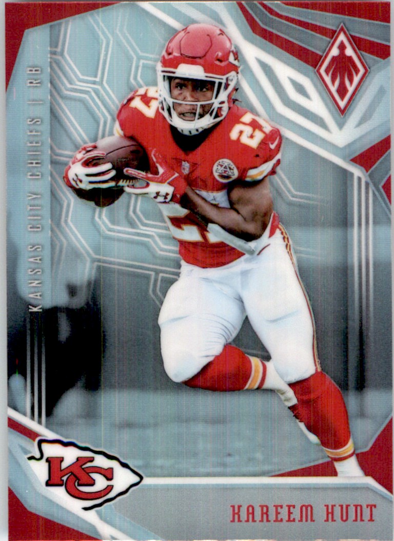 Kareem Hunt 2018 Panini Score card 2 Kansas City Chiefs Color Rush