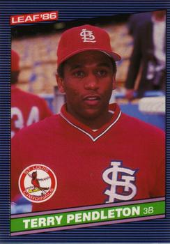 Terry Pendleton signed 1987 Fleer Baseball On Card Auto #306- JSA #HH18694 ( St. Louis Cardinals)
